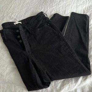 Black madewell mid rise jeans